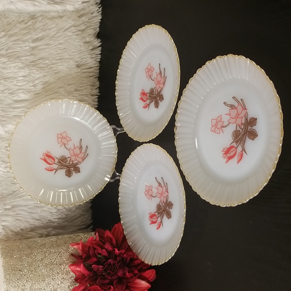 Termocrisa Milk Glass Plates